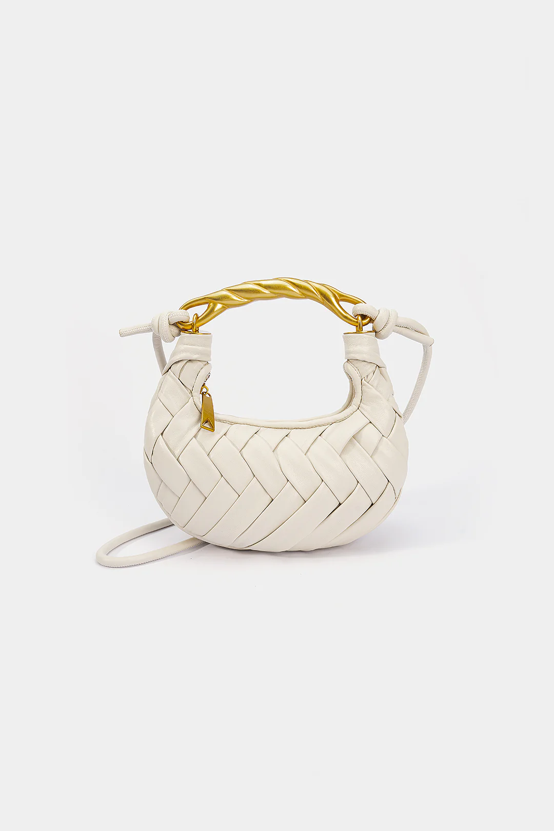 Woven Metallic Zipper Bag