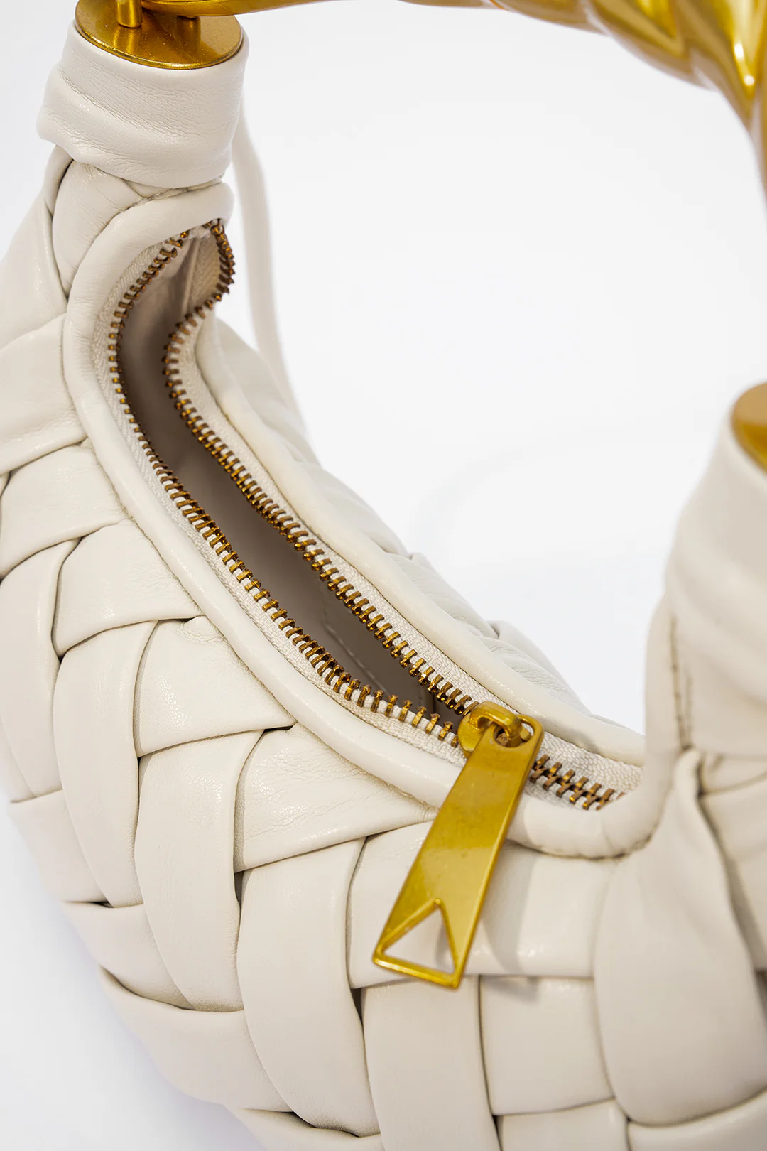 Woven Metallic Zipper Bag - Image 3