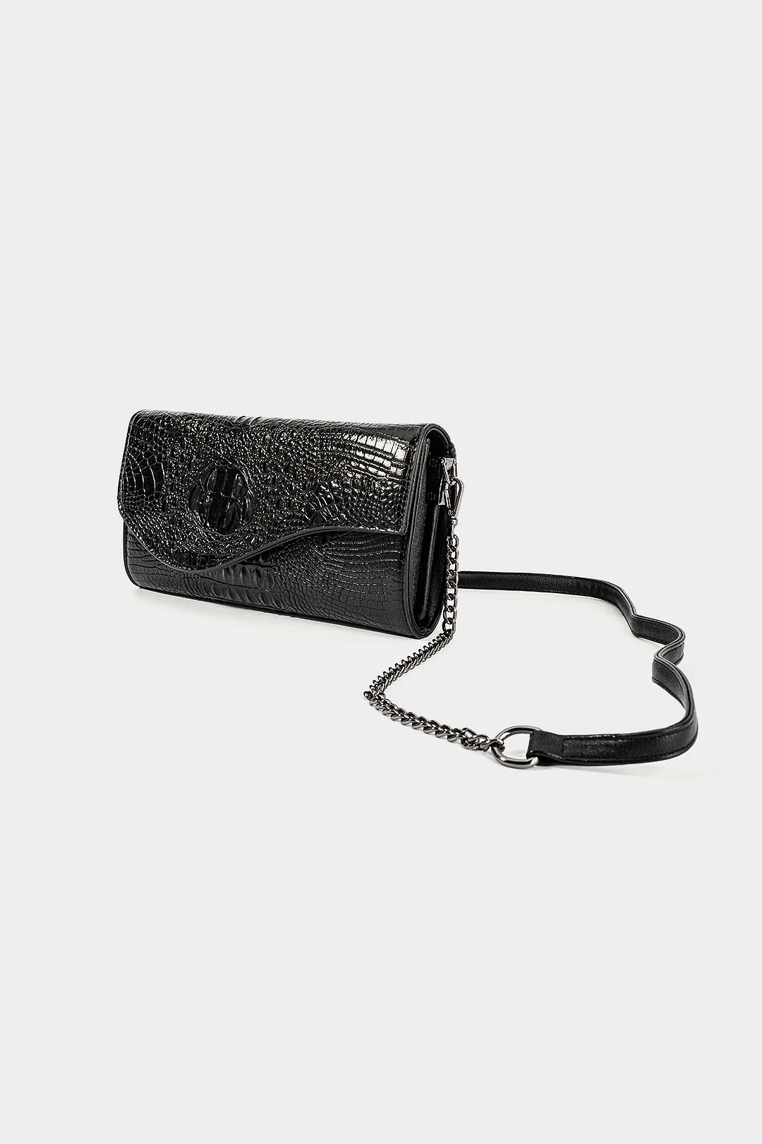 Metallic Chain Clutch Bag - Image 2