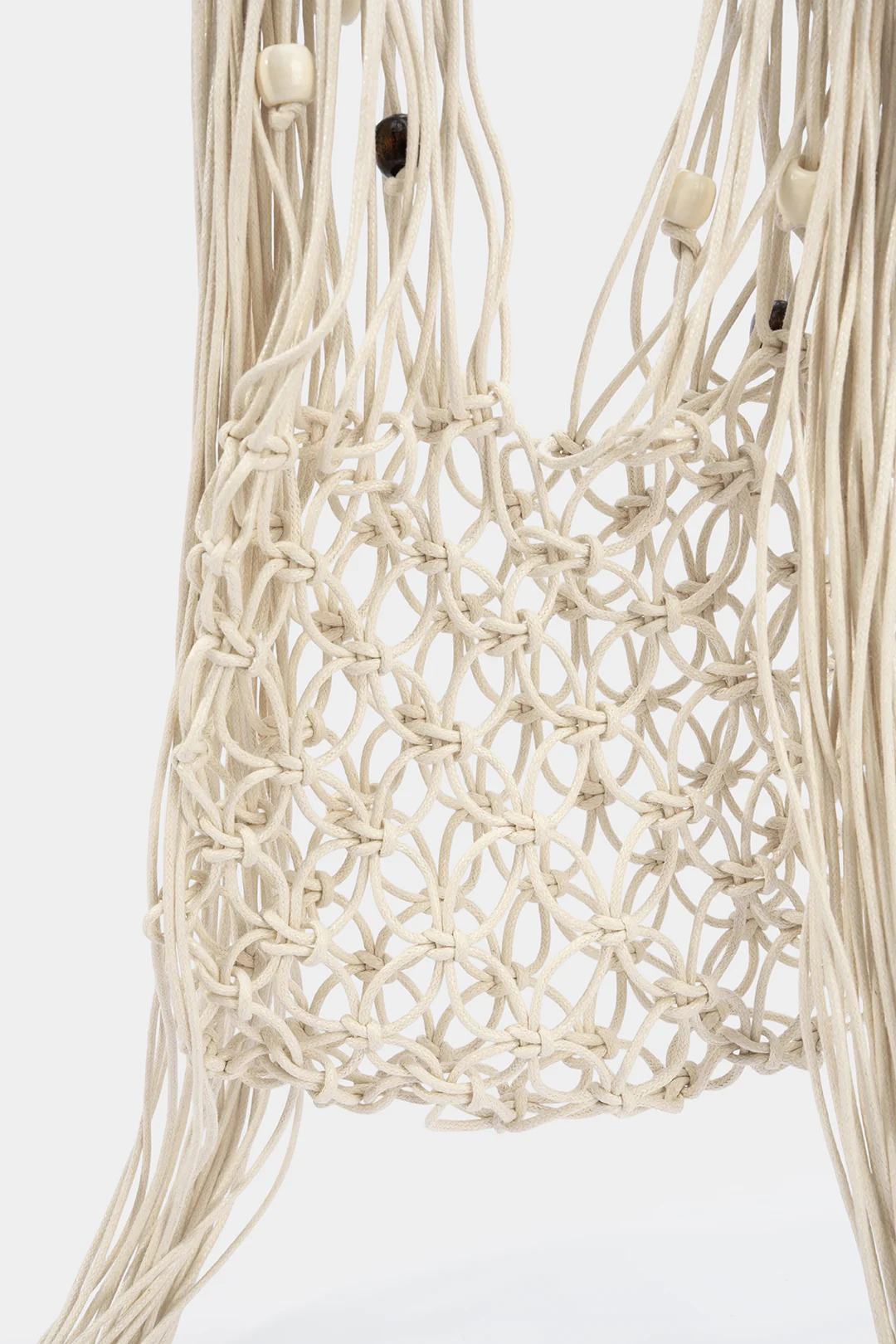 Beaded Hollow Woven Shoulder Bag - Image 3