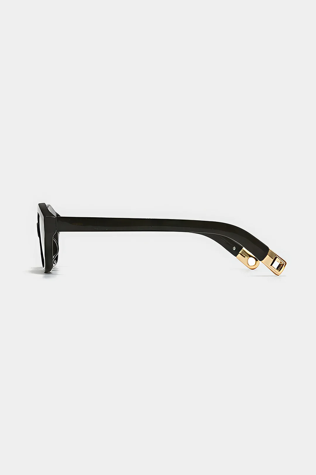 Angular Cat Eye Modern Retro Temple Decoration Sunglass - Image 3