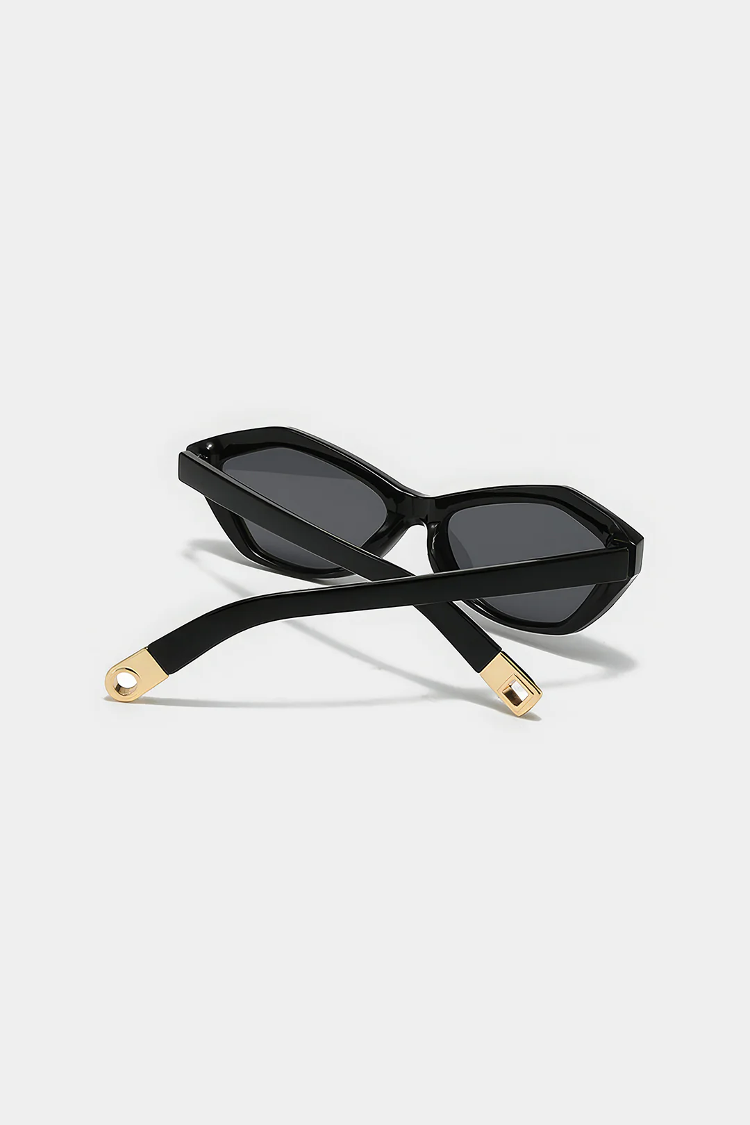 Angular Cat Eye Modern Retro Temple Decoration Sunglass - Image 4
