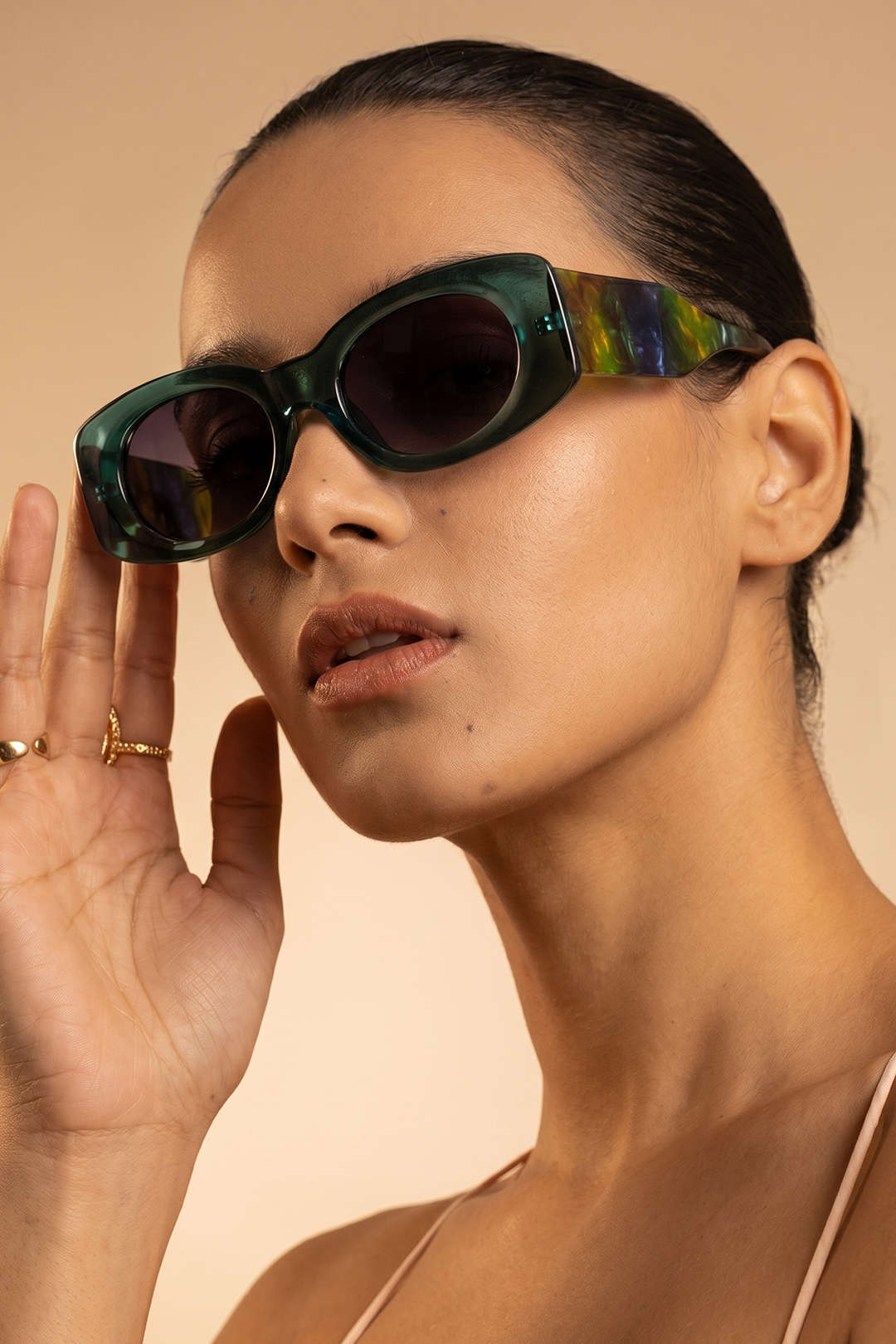 Gradient Square Frame Sunglasses - Image 5