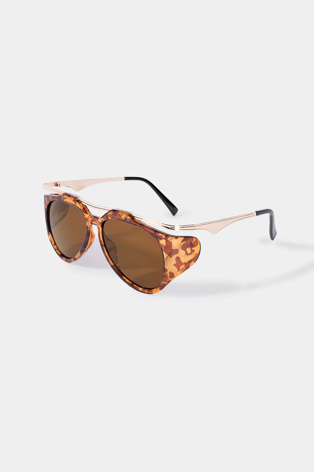 Contrast Metal Frame Sunglasses