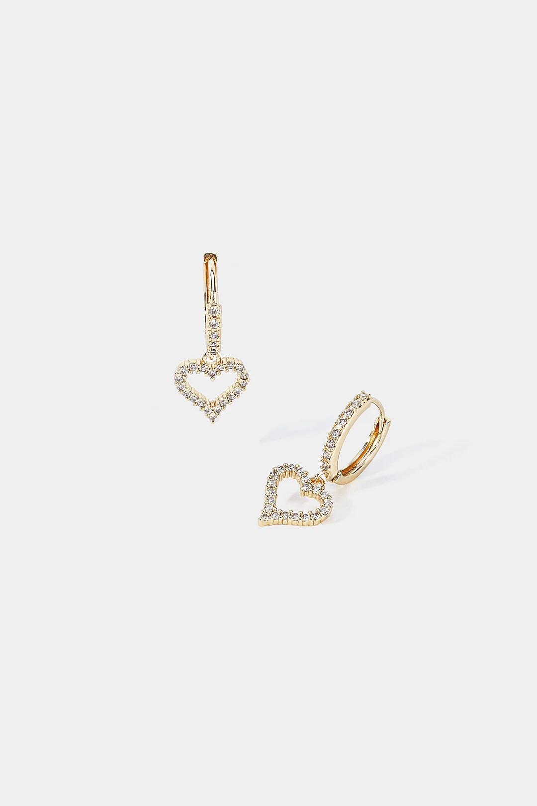 Alloy Heart Earrings - Image 2