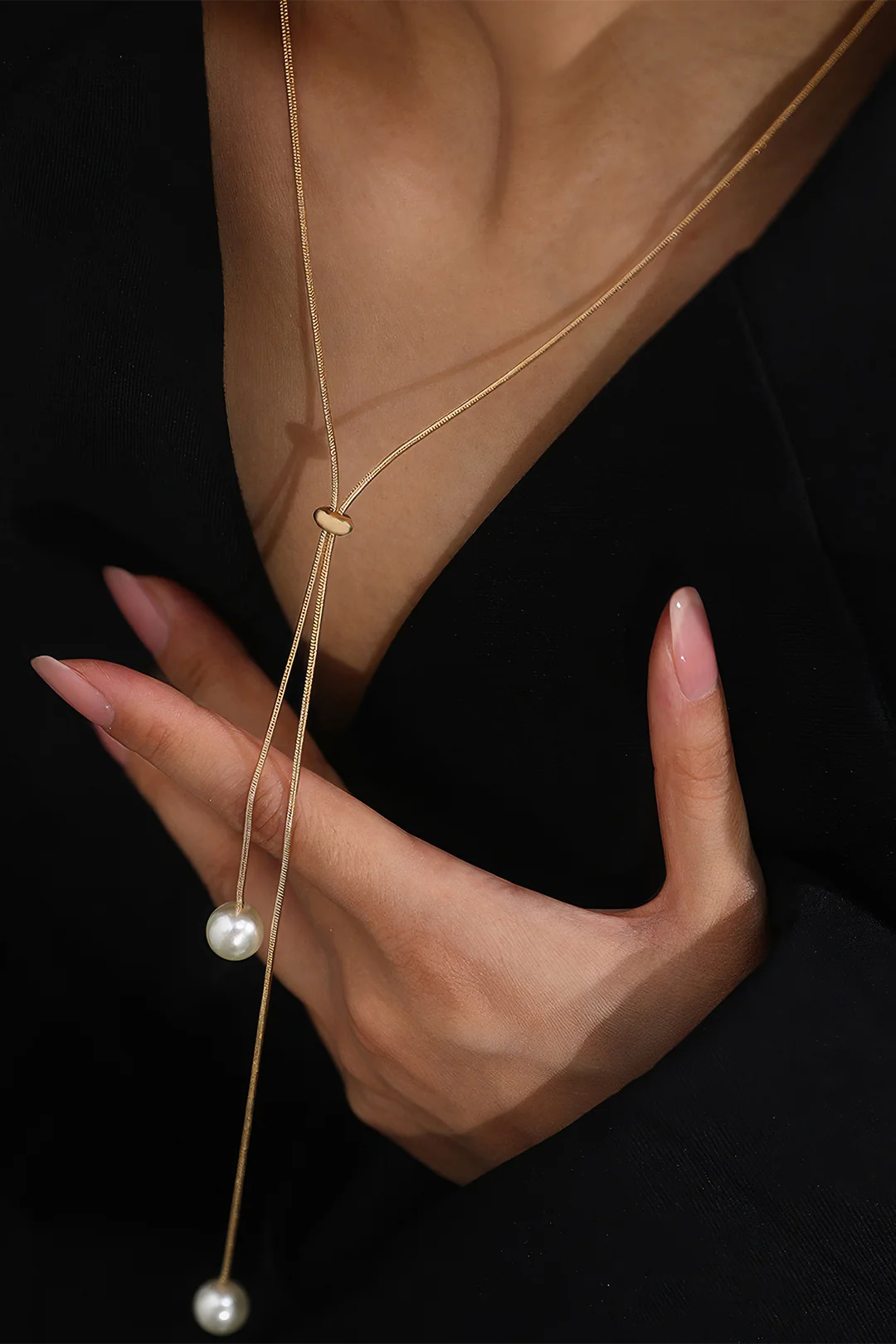 Pearl Adjustable Necklace - Image 2