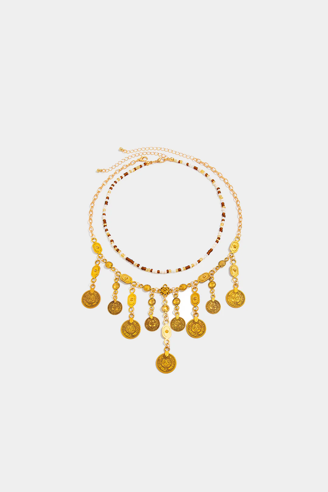 Metal Beaded Necklace - Image 3