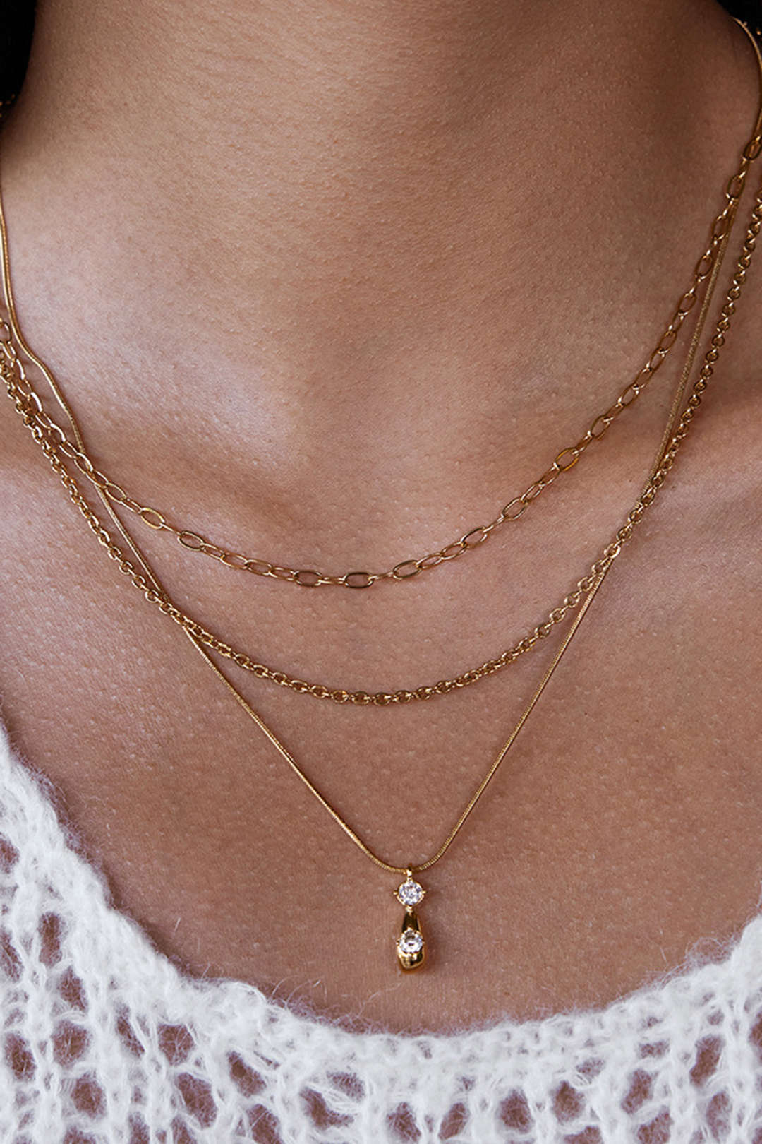 Alloy Muti-Layer Chain Necklace - Image 2