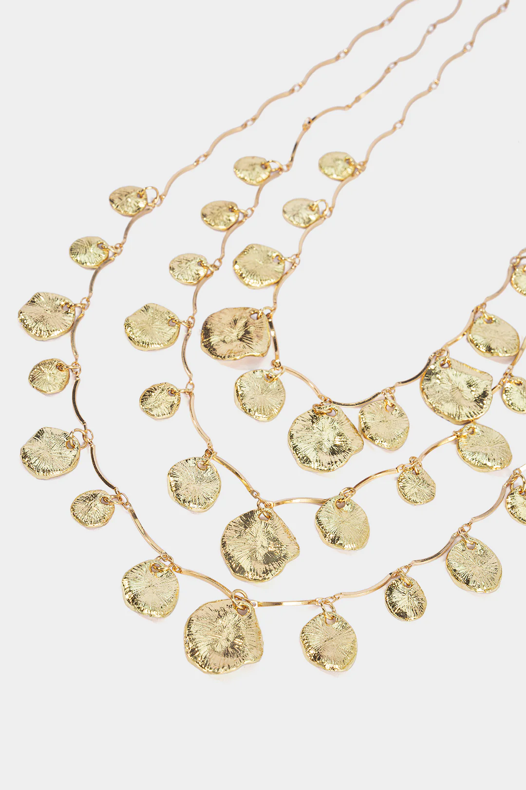 Geometric Pendant Layered Necklace - Image 2