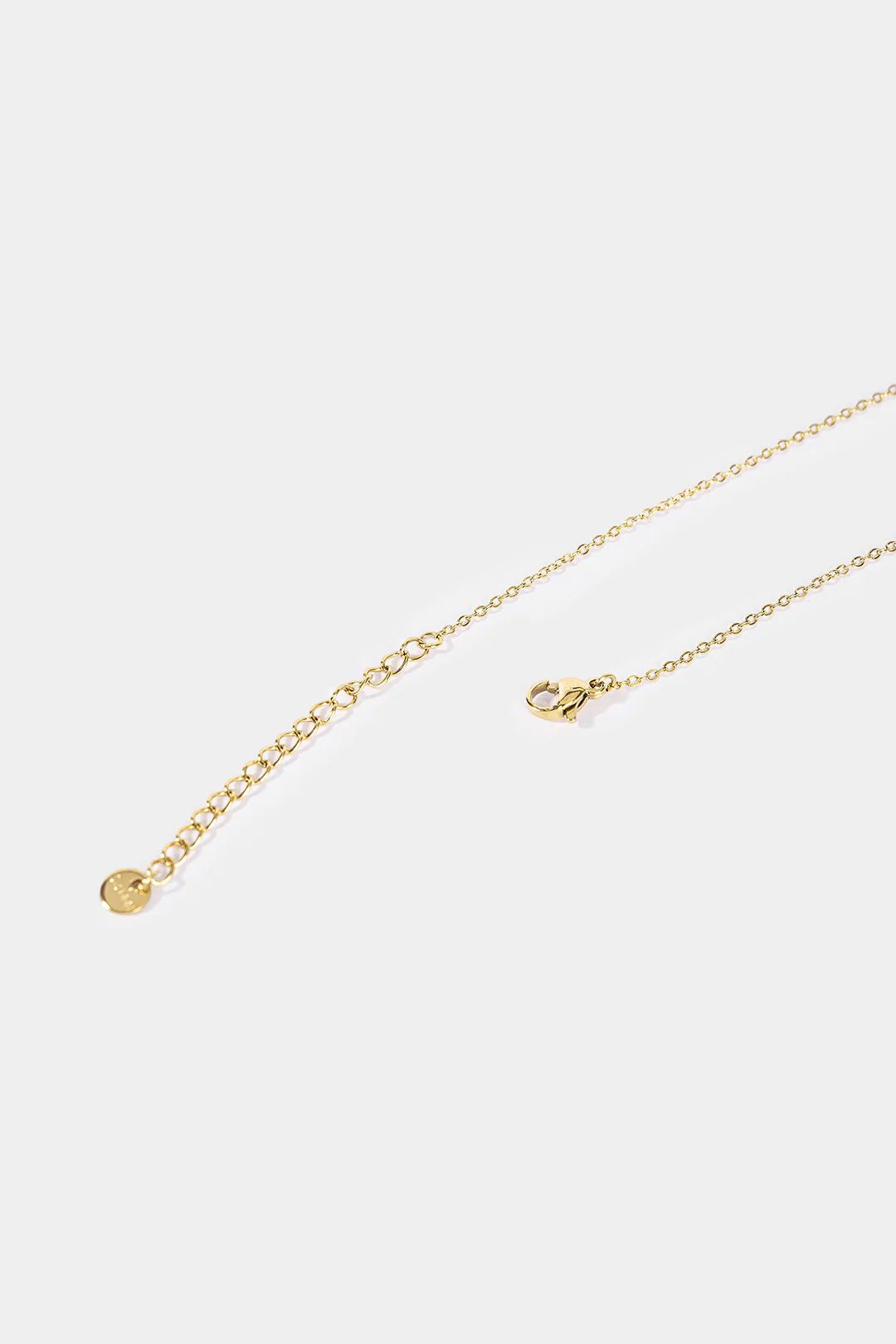 Diamond-Inlaid Pendant Chain Necklace - Image 3