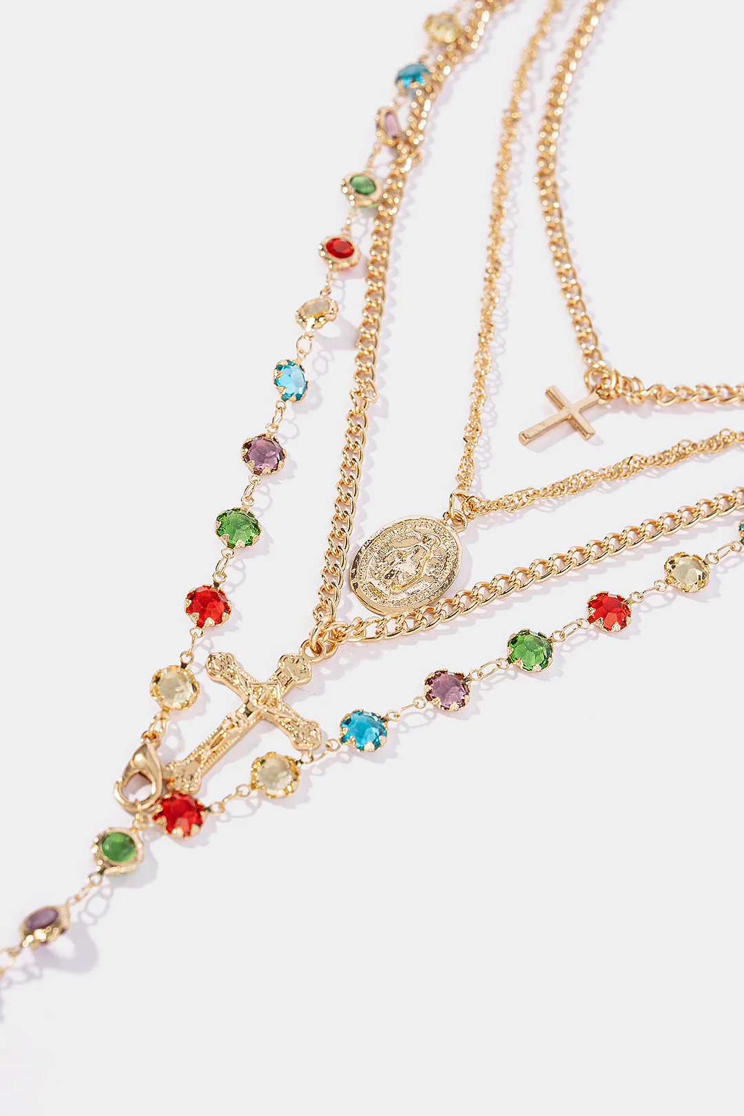Alloy Colorful Crystal Necklace - Image 2