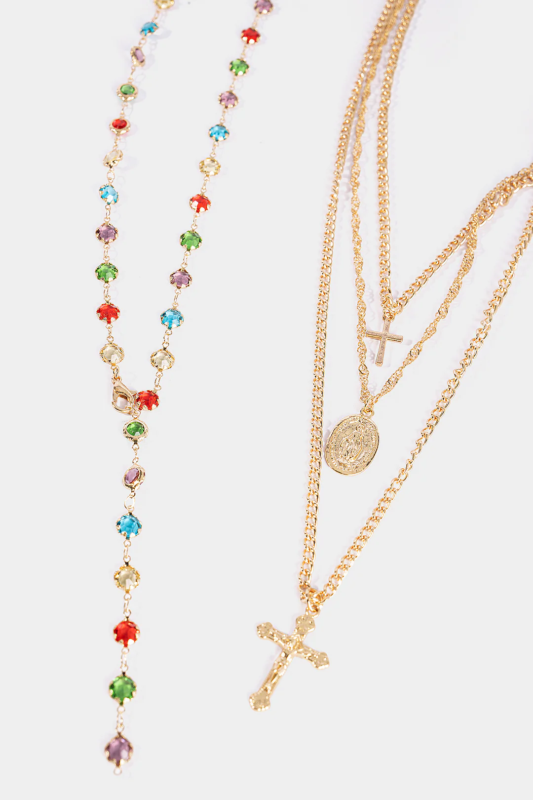 Alloy Colorful Crystal Necklace - Image 3