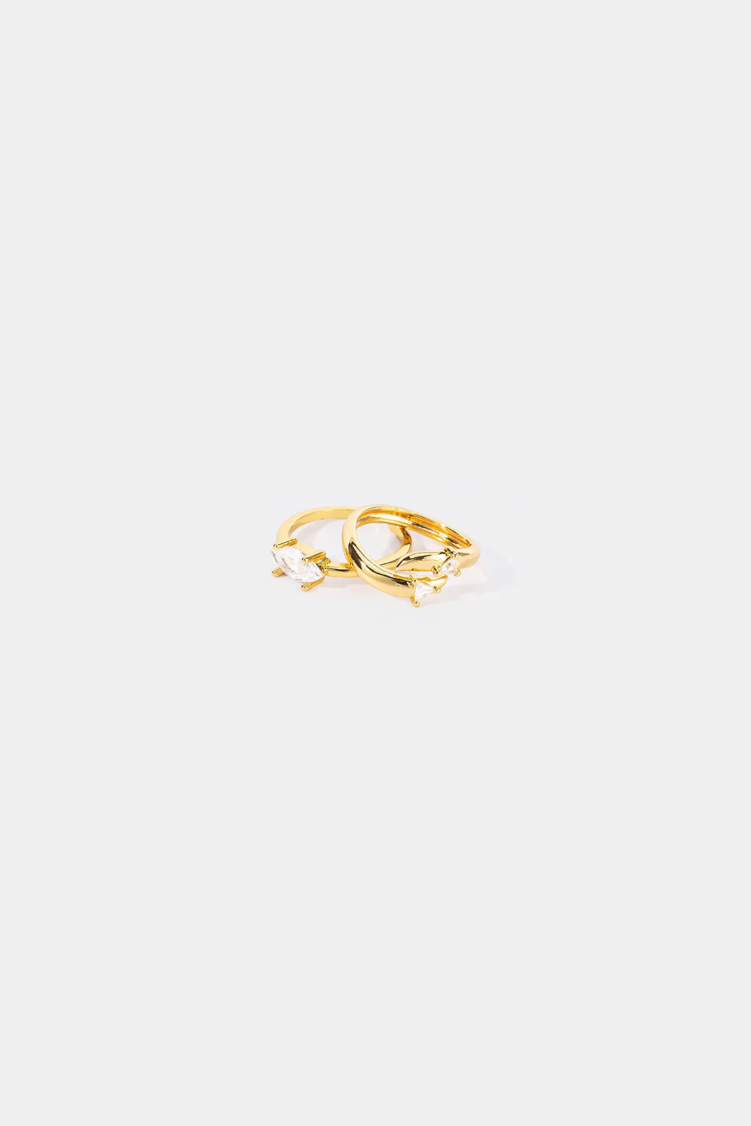Alloy Irregular Layered Rings - Image 3