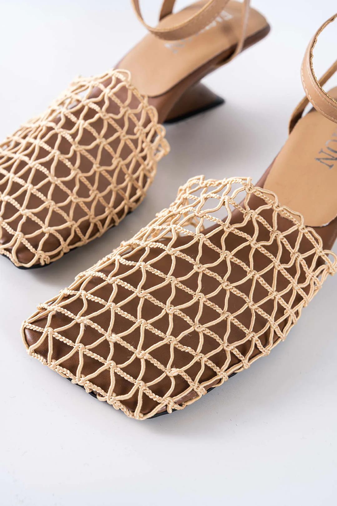 Hollow Out Faux Leather Sandals - Image 6
