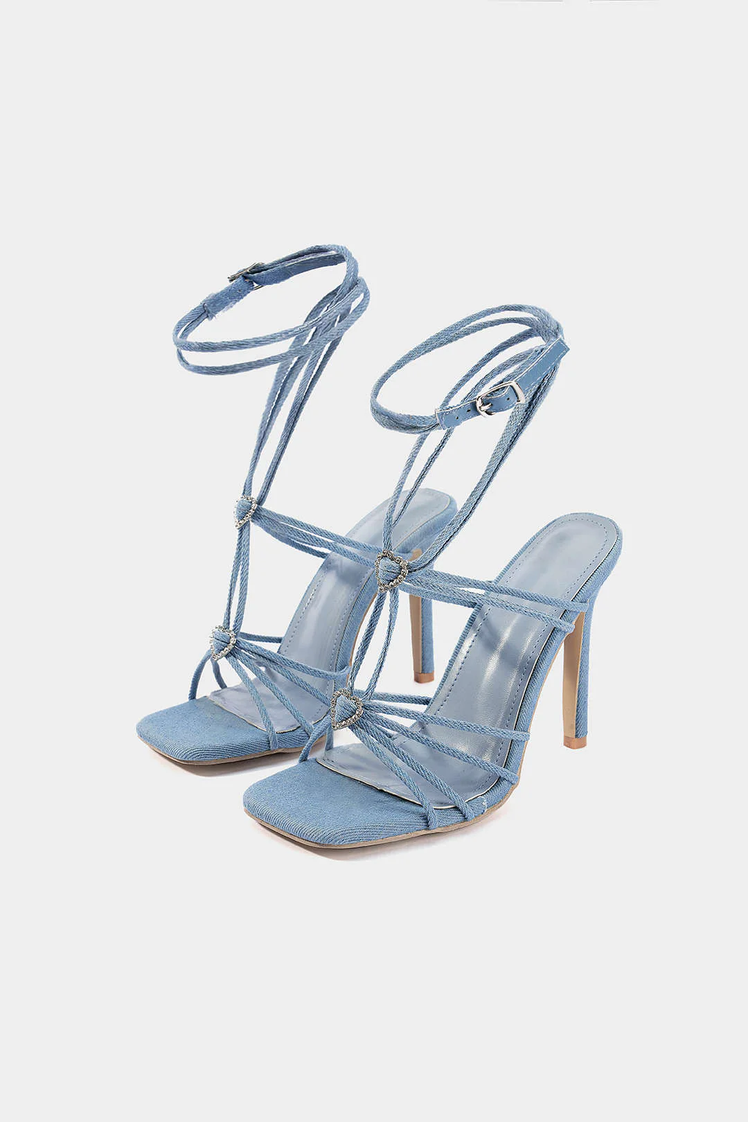 Rhinestone Strappy Sandals - Image 2