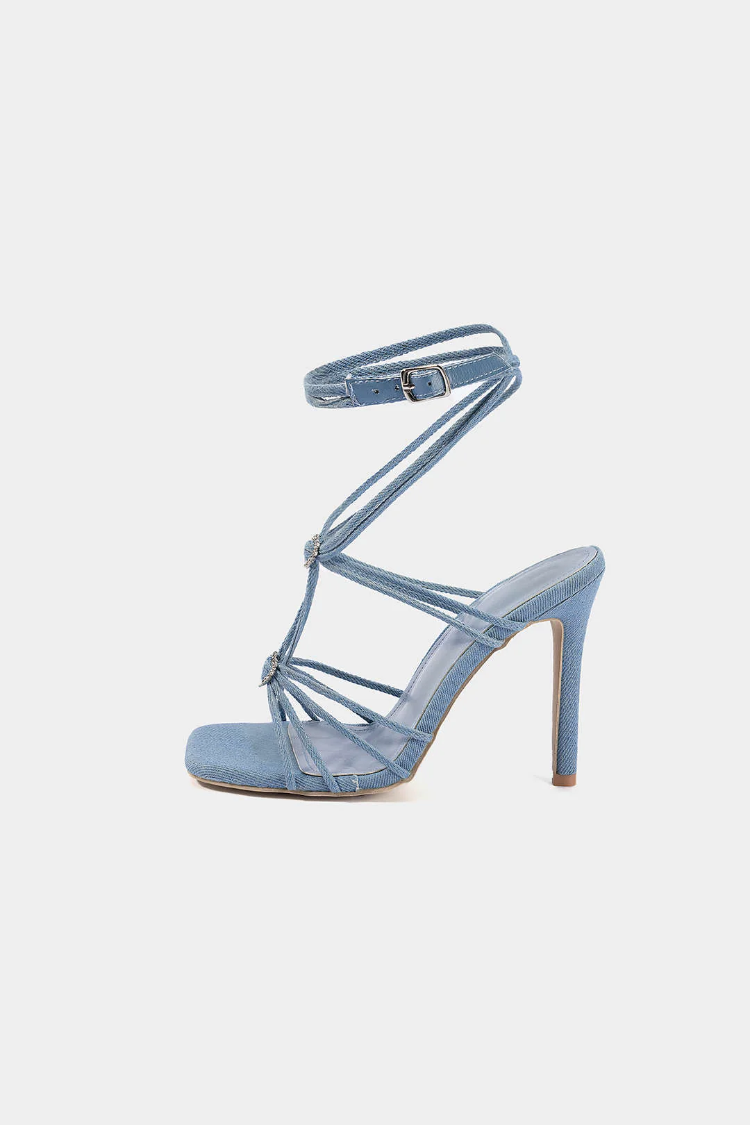 Rhinestone Strappy Sandals - Image 3
