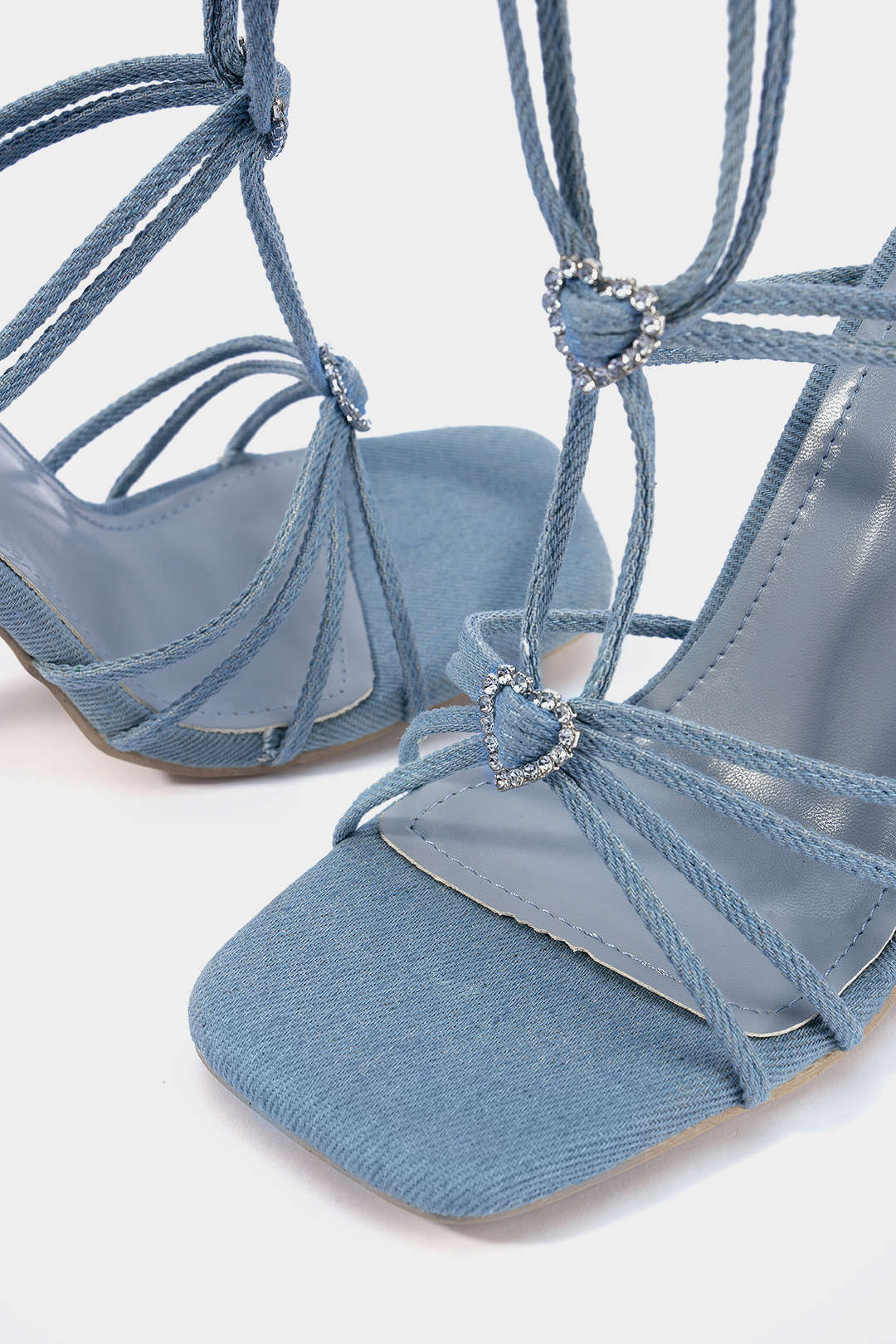 Rhinestone Strappy Sandals - Image 4