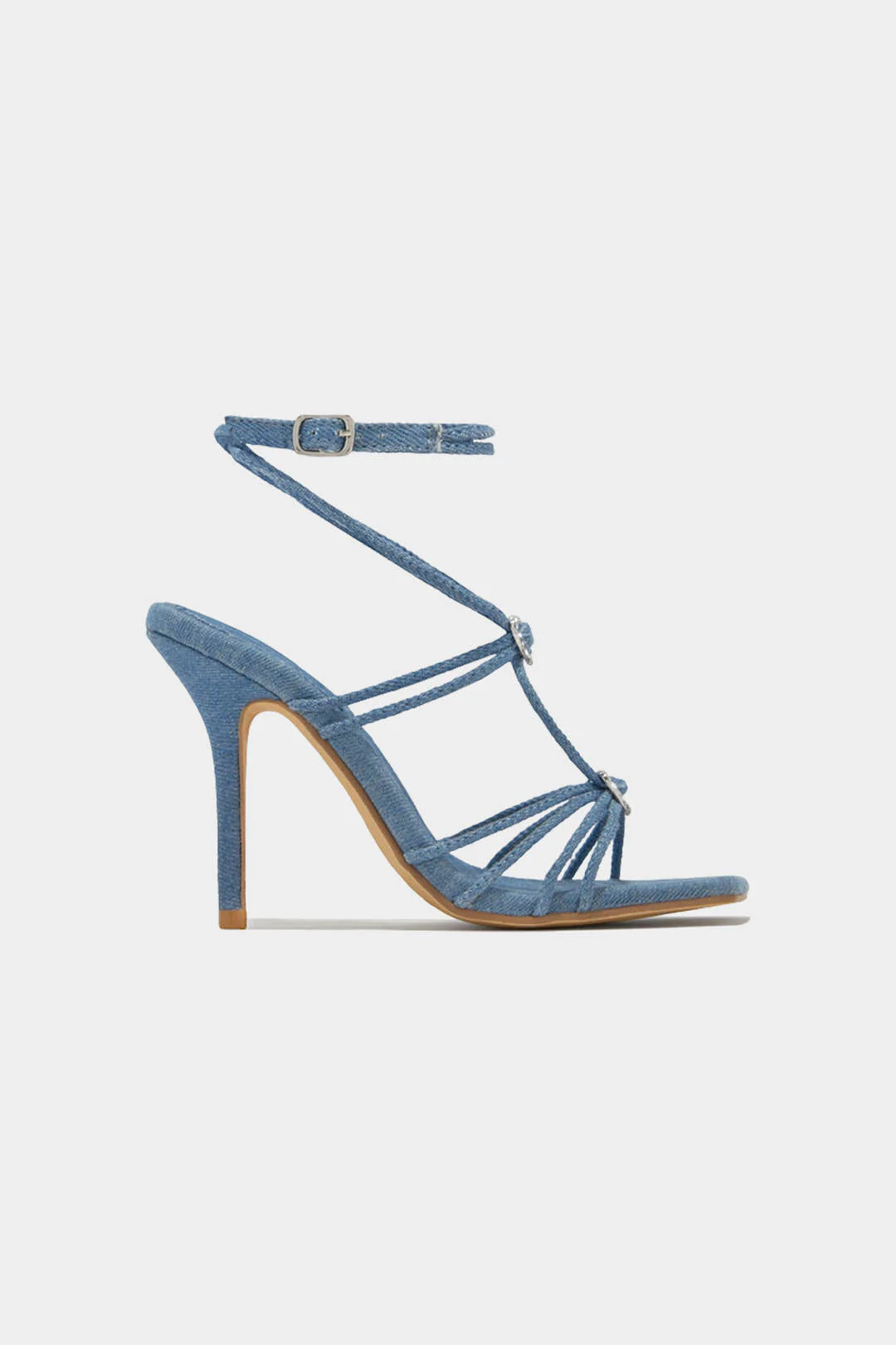 Rhinestone Strappy Sandals - Image 5
