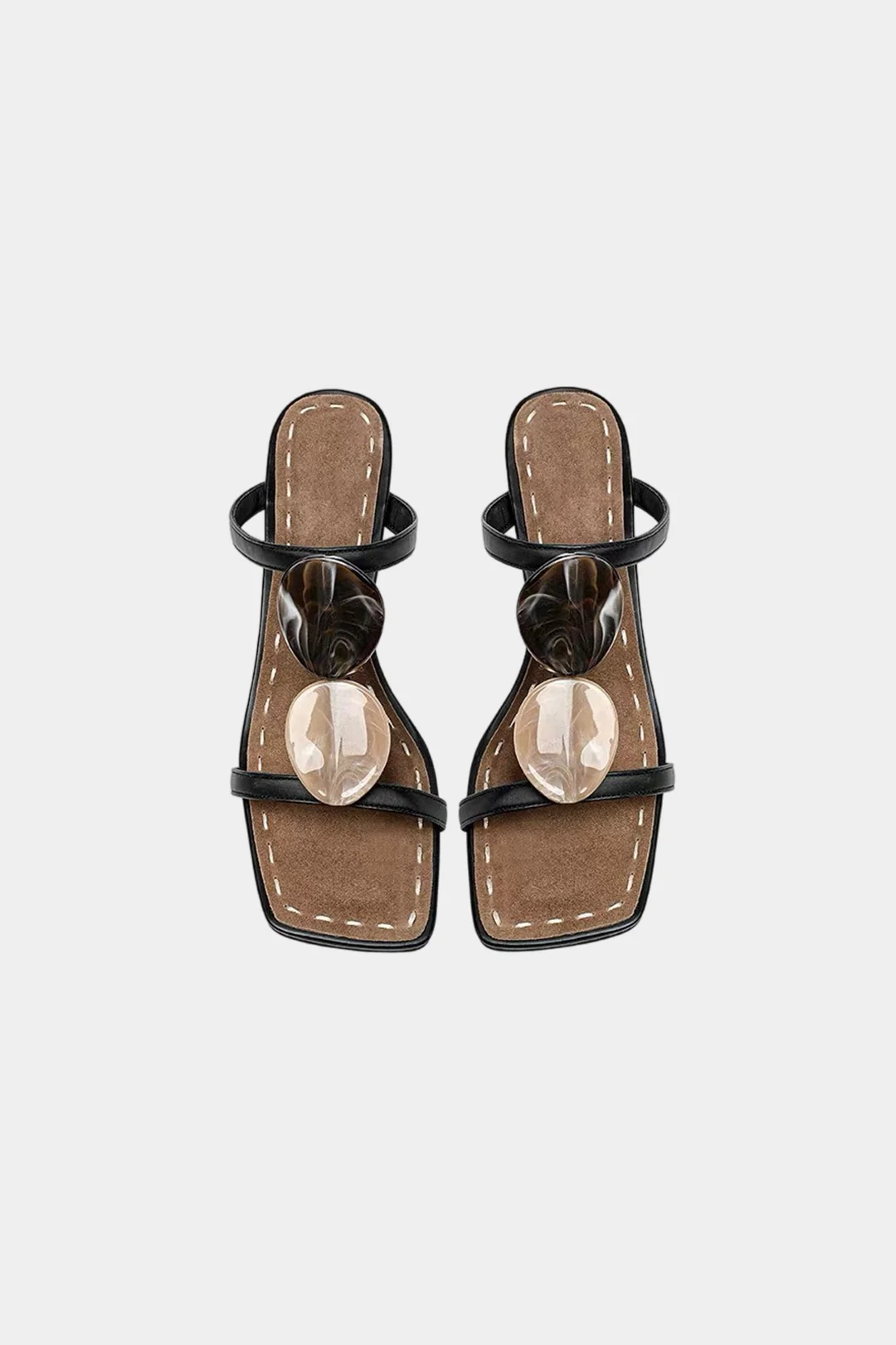 Square Open Toe Sandals - Image 4