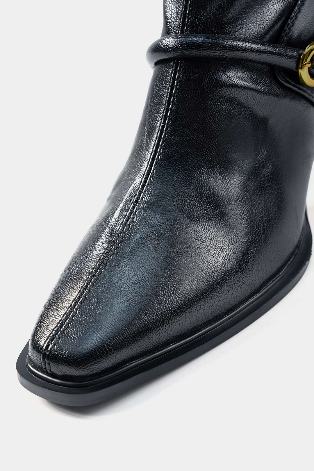 Square Toe Zipper Ankle Boots - Image 3