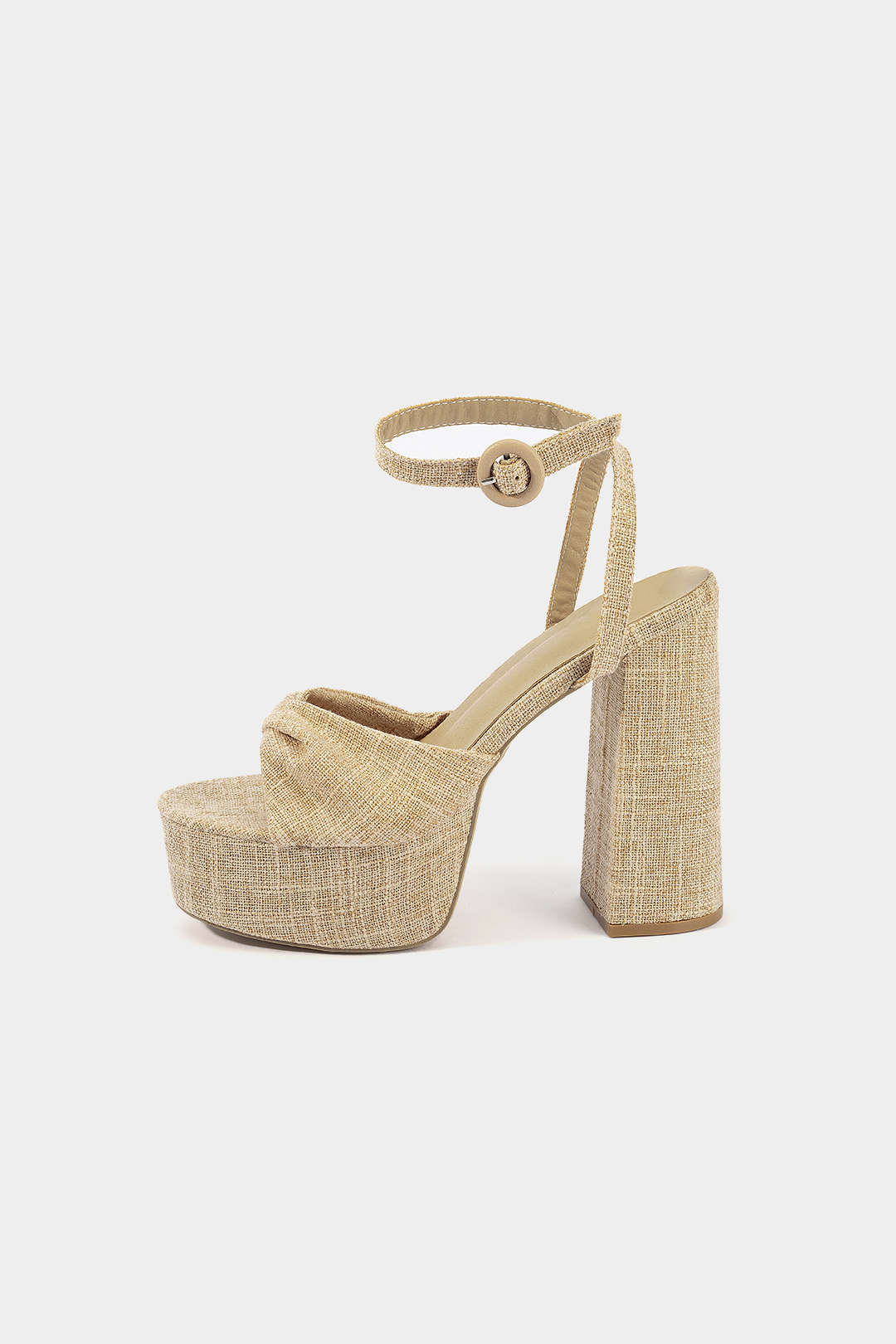 Strappy Thick-Soled Open Toe Heels - Image 3