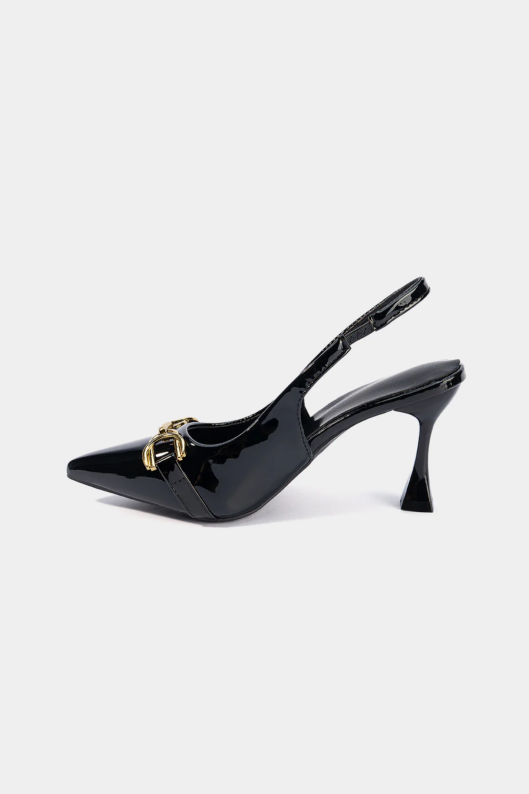 Metallic Buckle Pointed Heels - Image 2