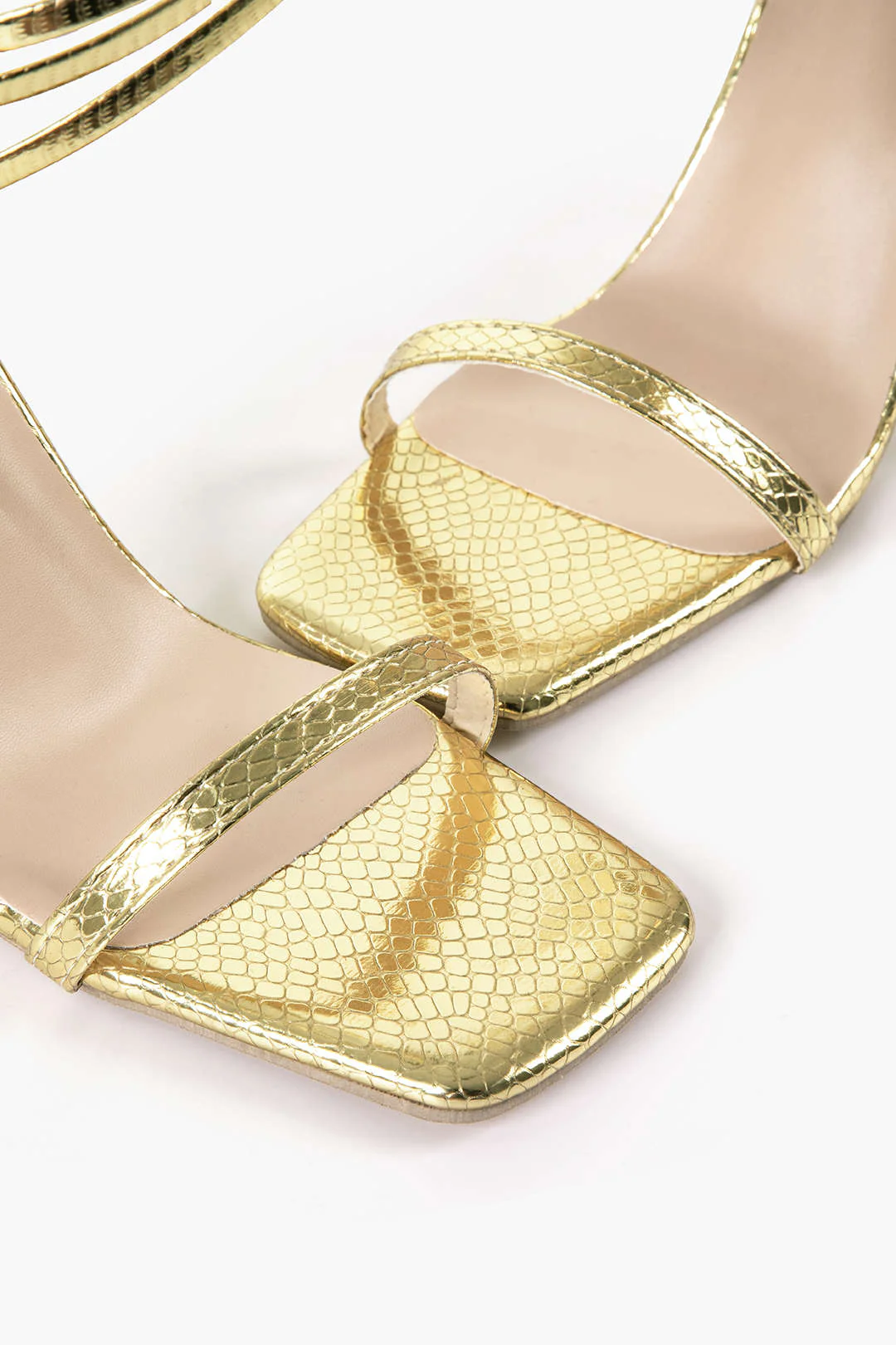 Square Toe Chain High Heels - Image 10