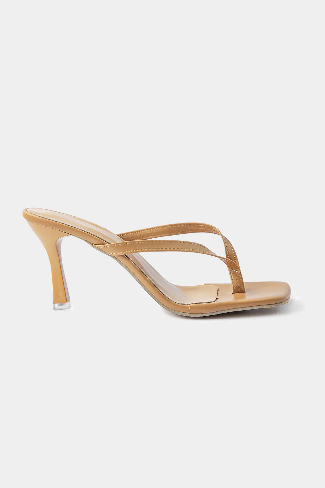 Basic Mid Heel Thong Sandals - Image 6