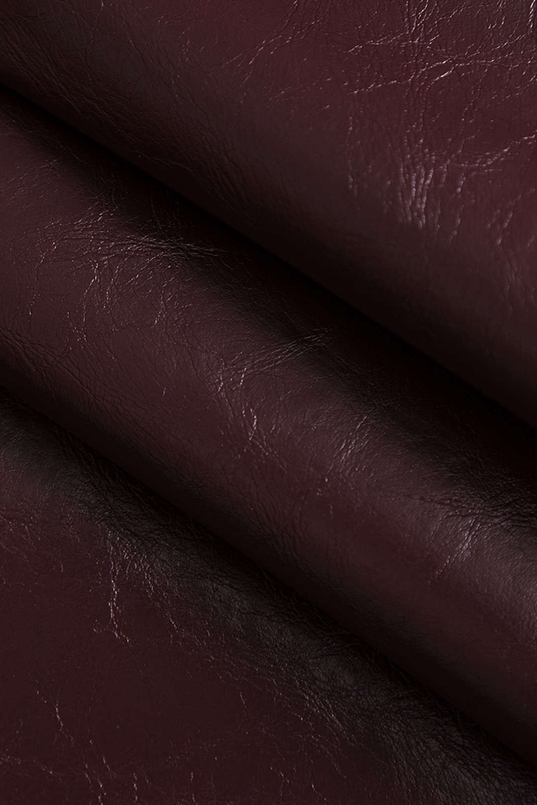 Basic Solid Faux Leather Midi Skirt - Image 3