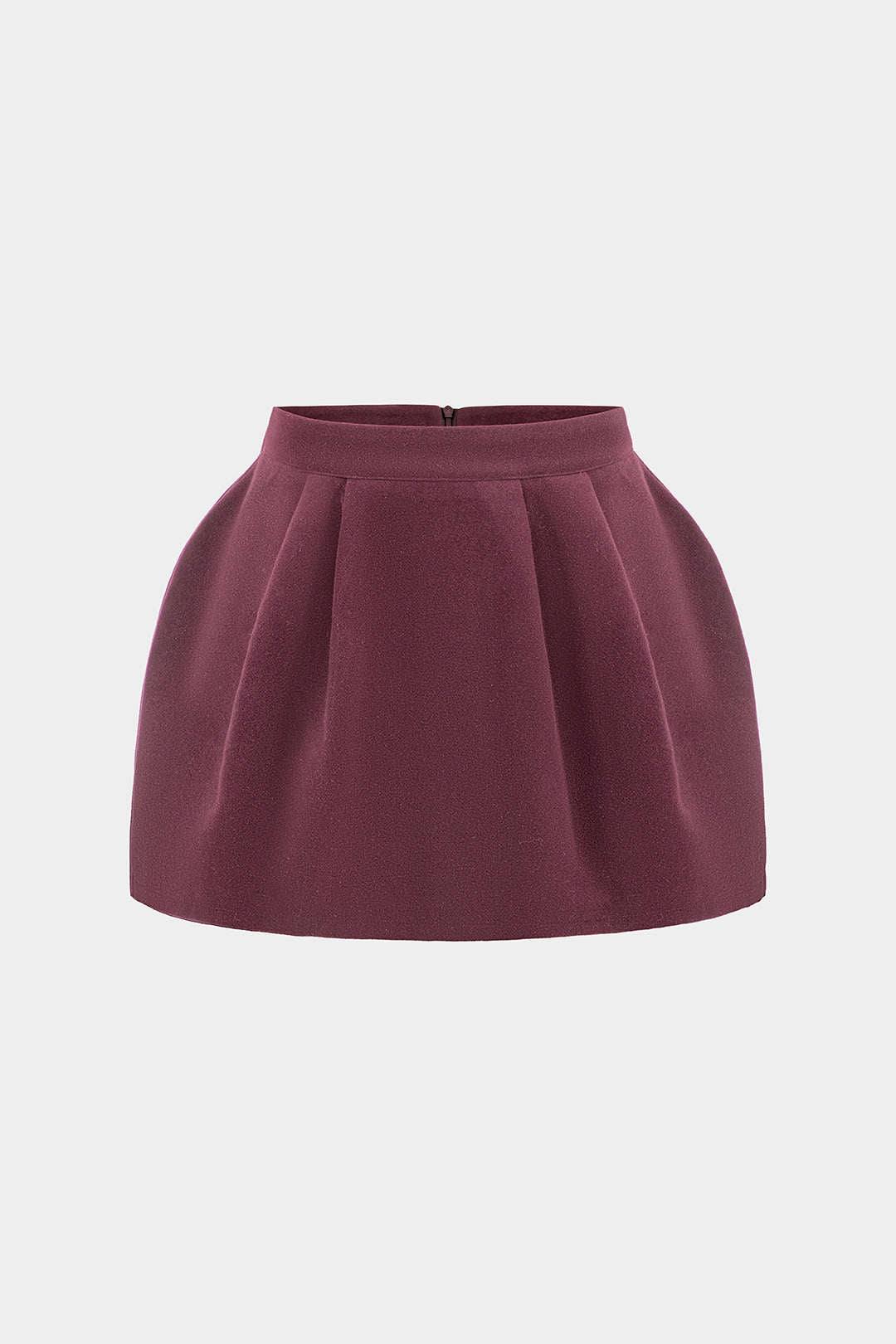 Tweed High Waist Ruched Skirt