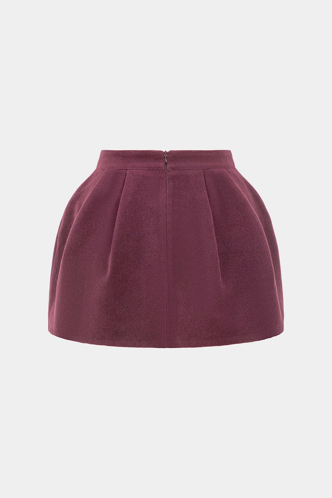 Tweed High Waist Ruched Skirt - Image 2