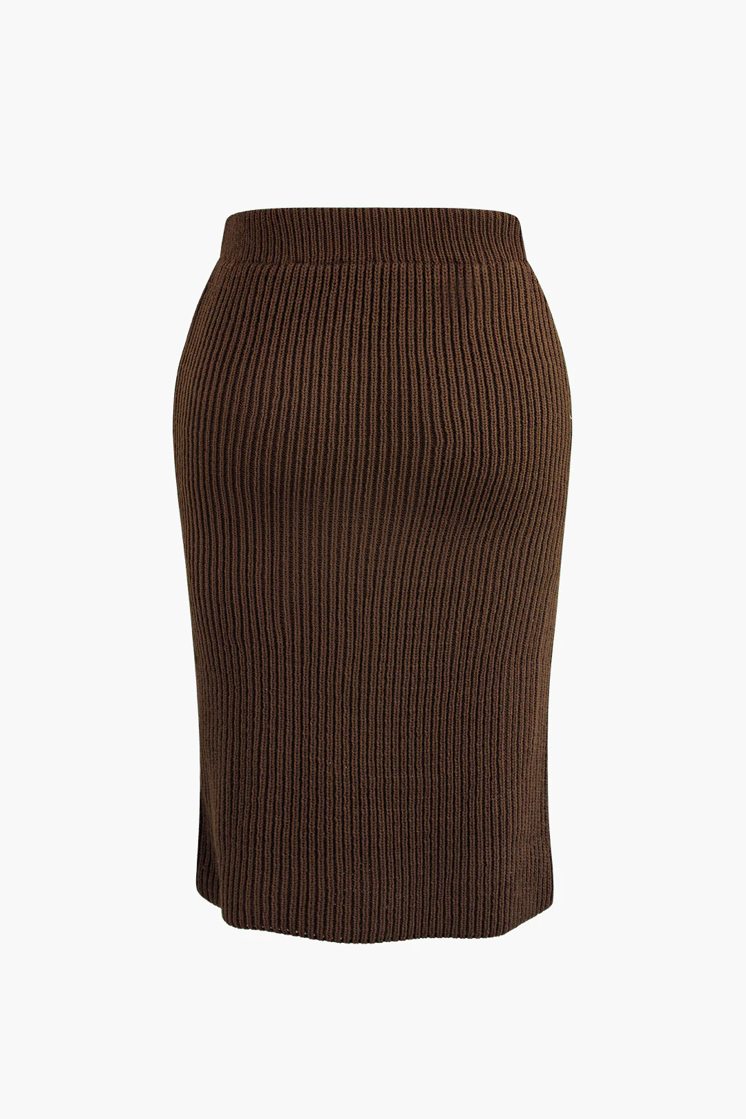 Plus Size Ribbed Knit Skirt - Image 3