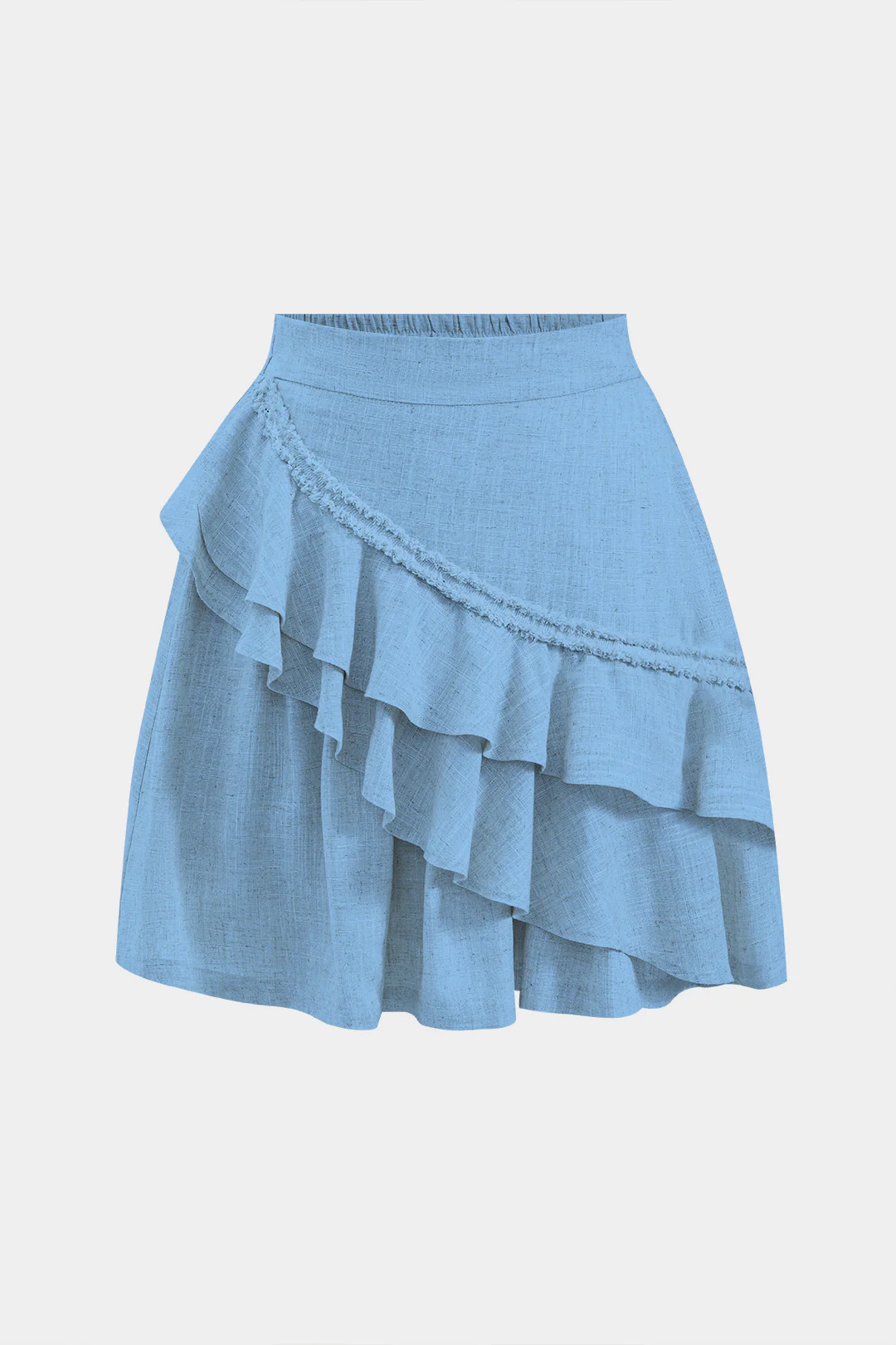Linen Ruffle Skirt - Image 6
