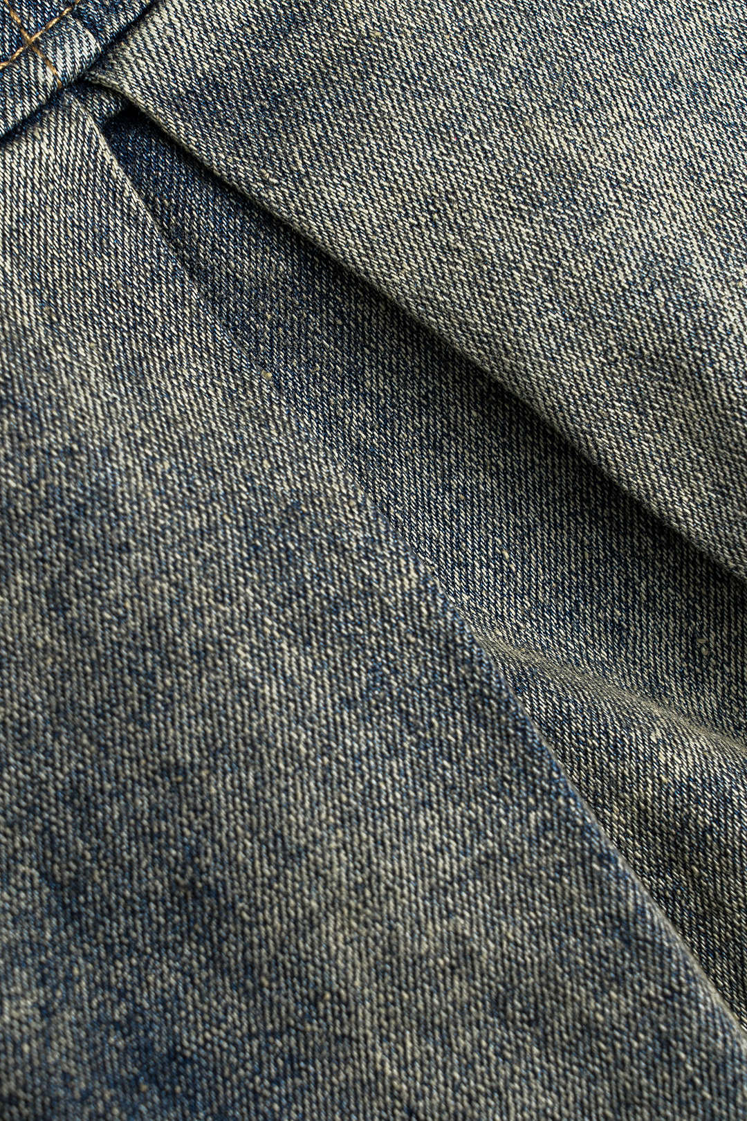 Denim High Waist Patchwork Skirt - Image 4