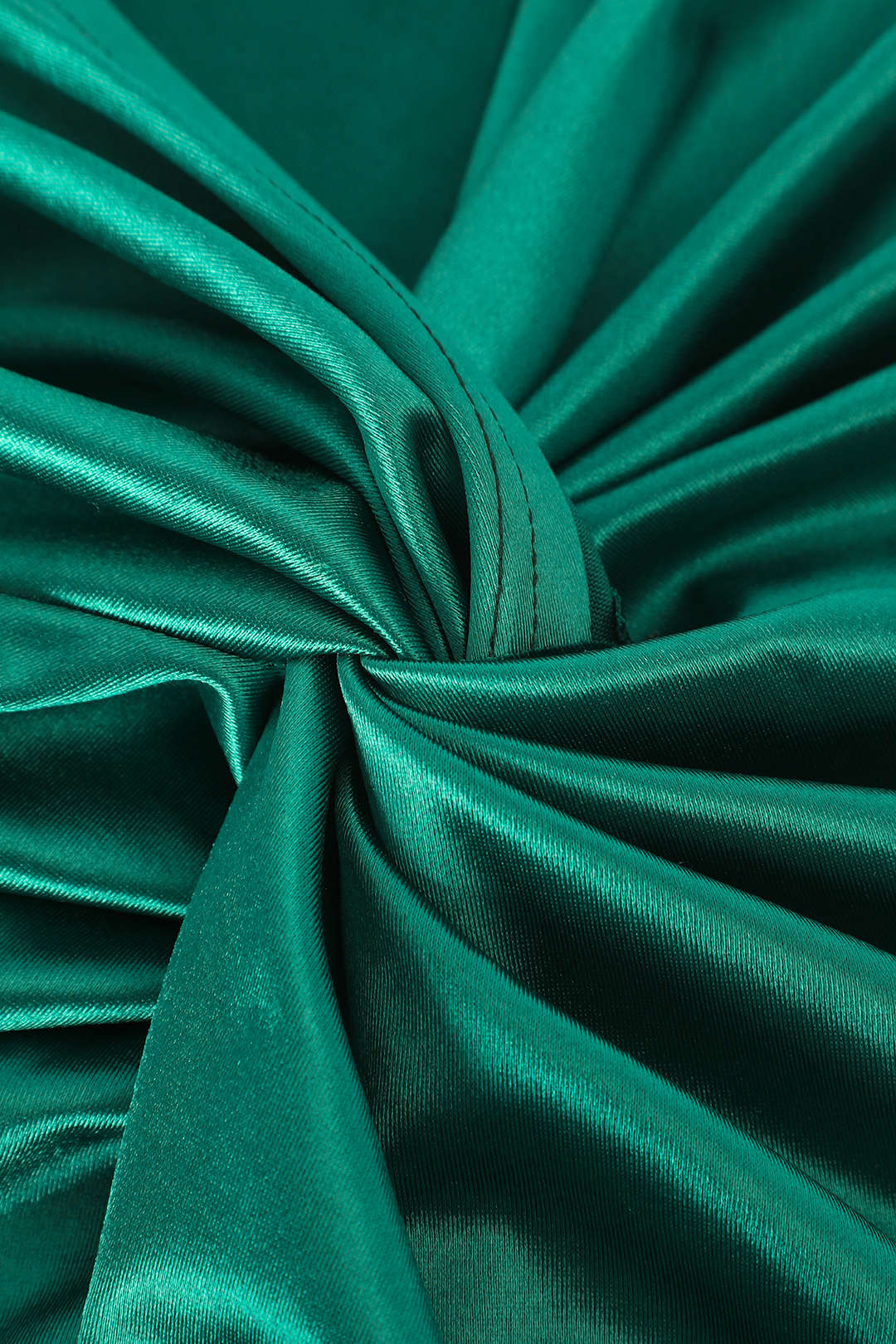 Plus Size Satin Twist Knot High Waist Skirt - Image 3