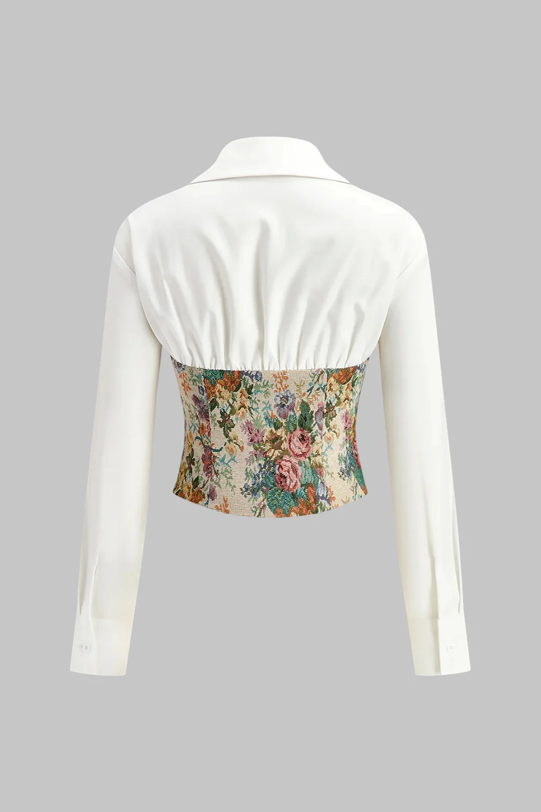 Jacquard Patchwork Long-Sleeve Shirt - Image 2