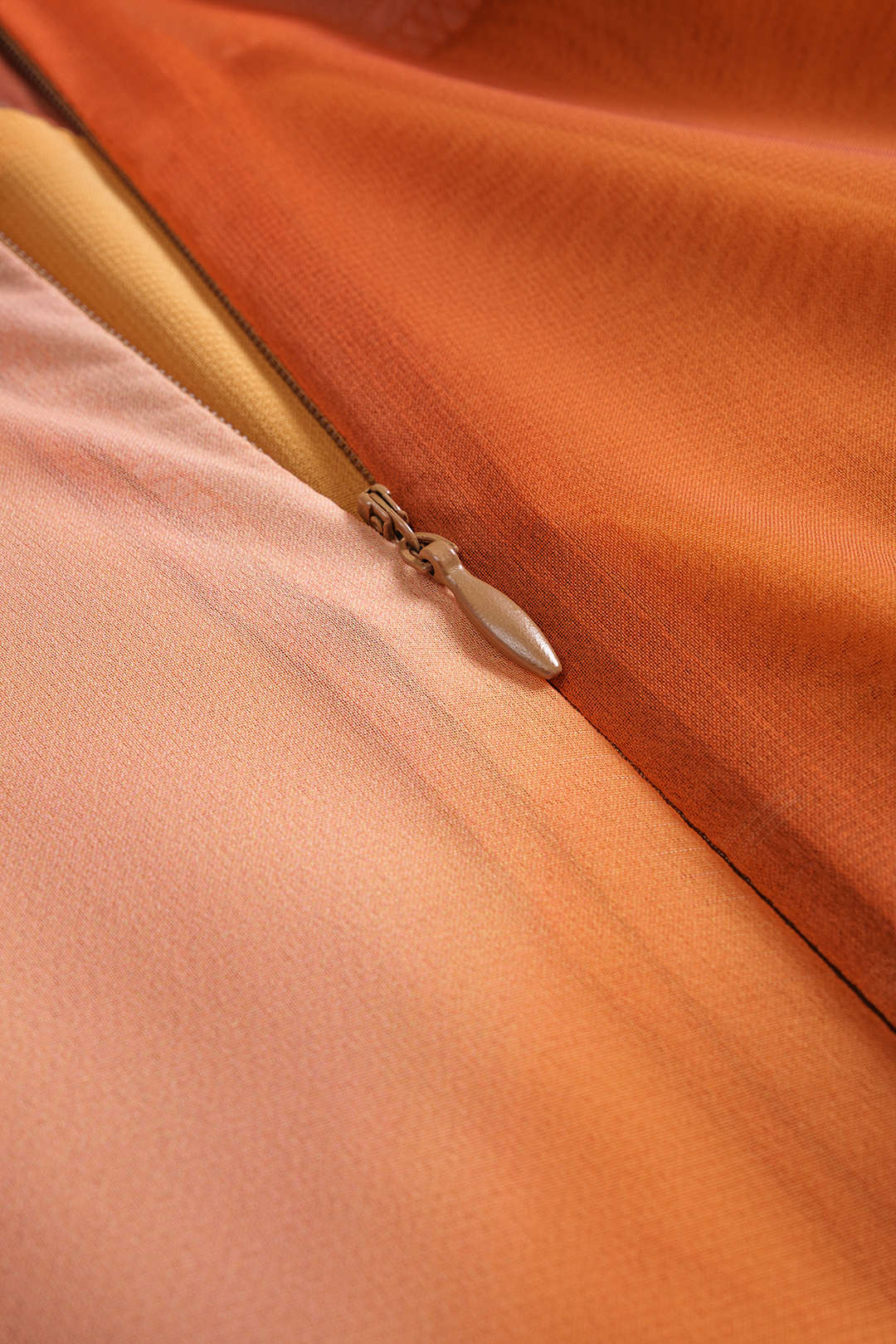 Ombre Print Chiffon Ruched Skirt - Image 4
