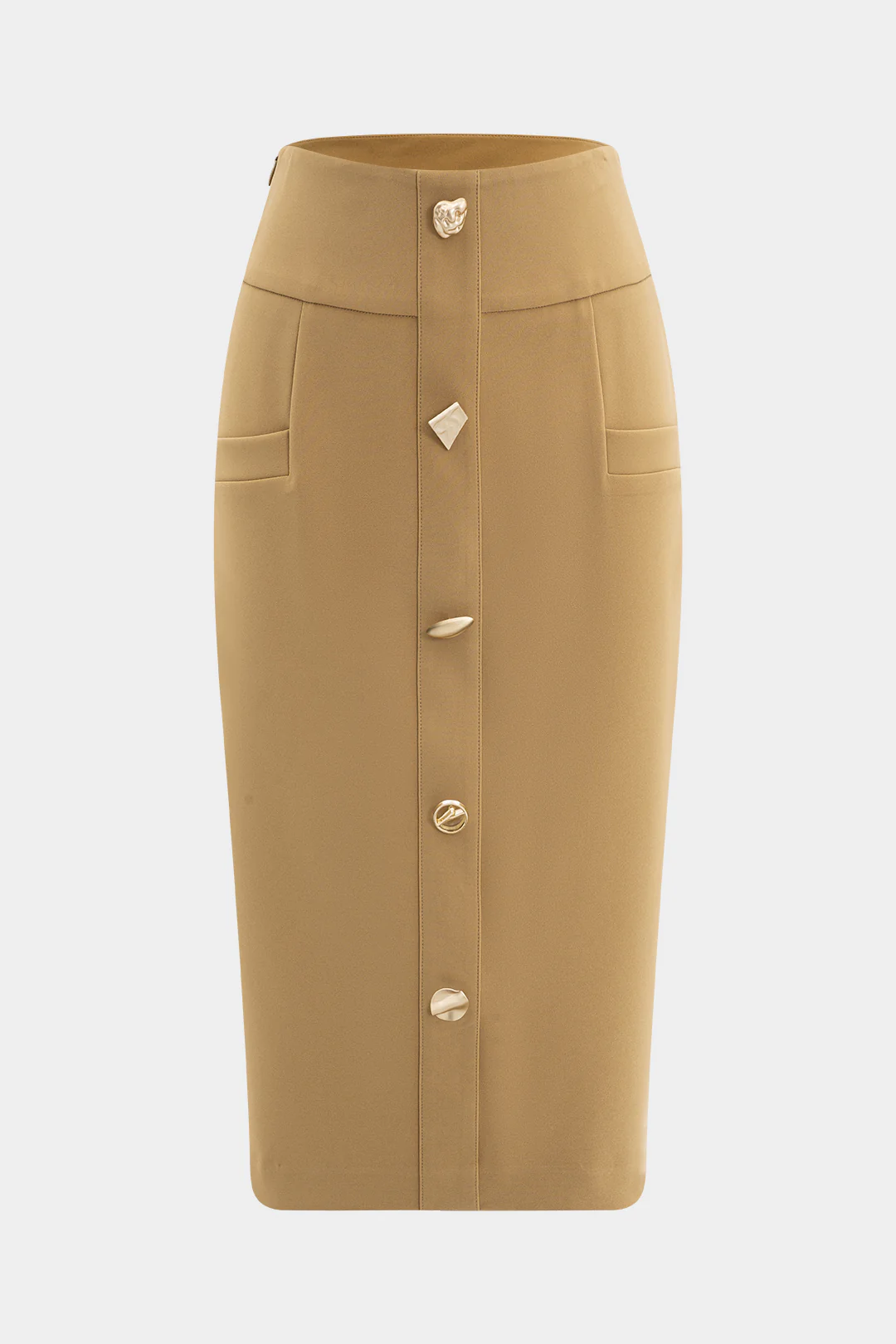 Metal  Button Pocket Skirt