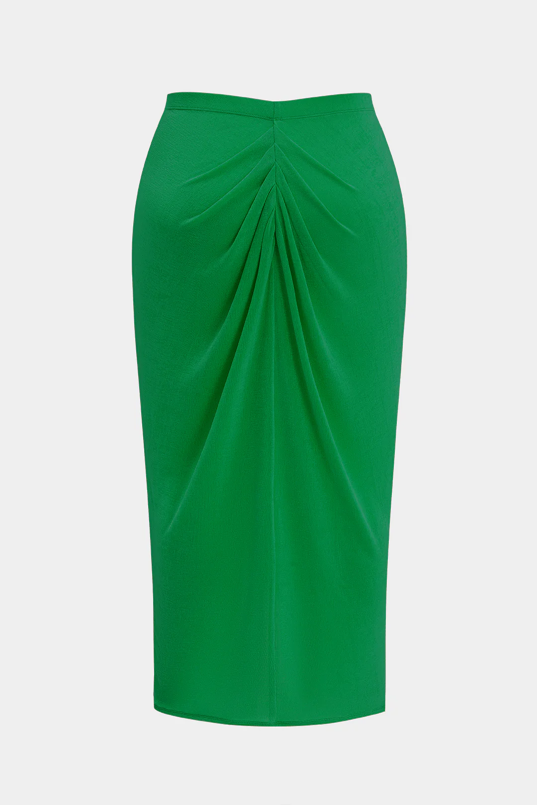 Plus Size Ruched Slit Skirt - Image 2