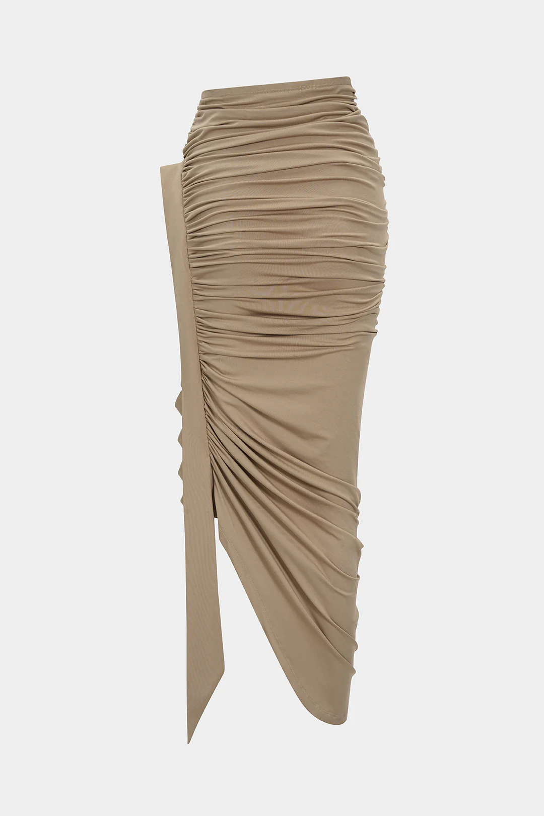 Ruched Asymmetrical Skirt - Image 2