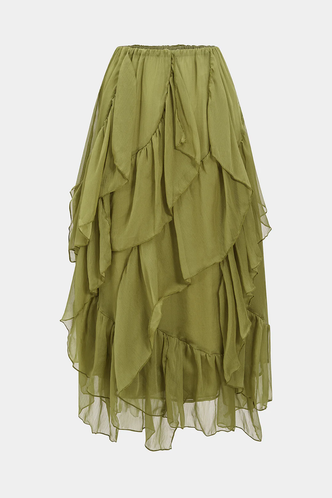 Chiffon Ruffle Layered Skirt - Image 2