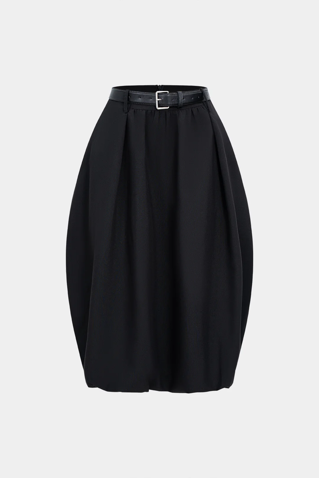 Belted Ruched Skirt
