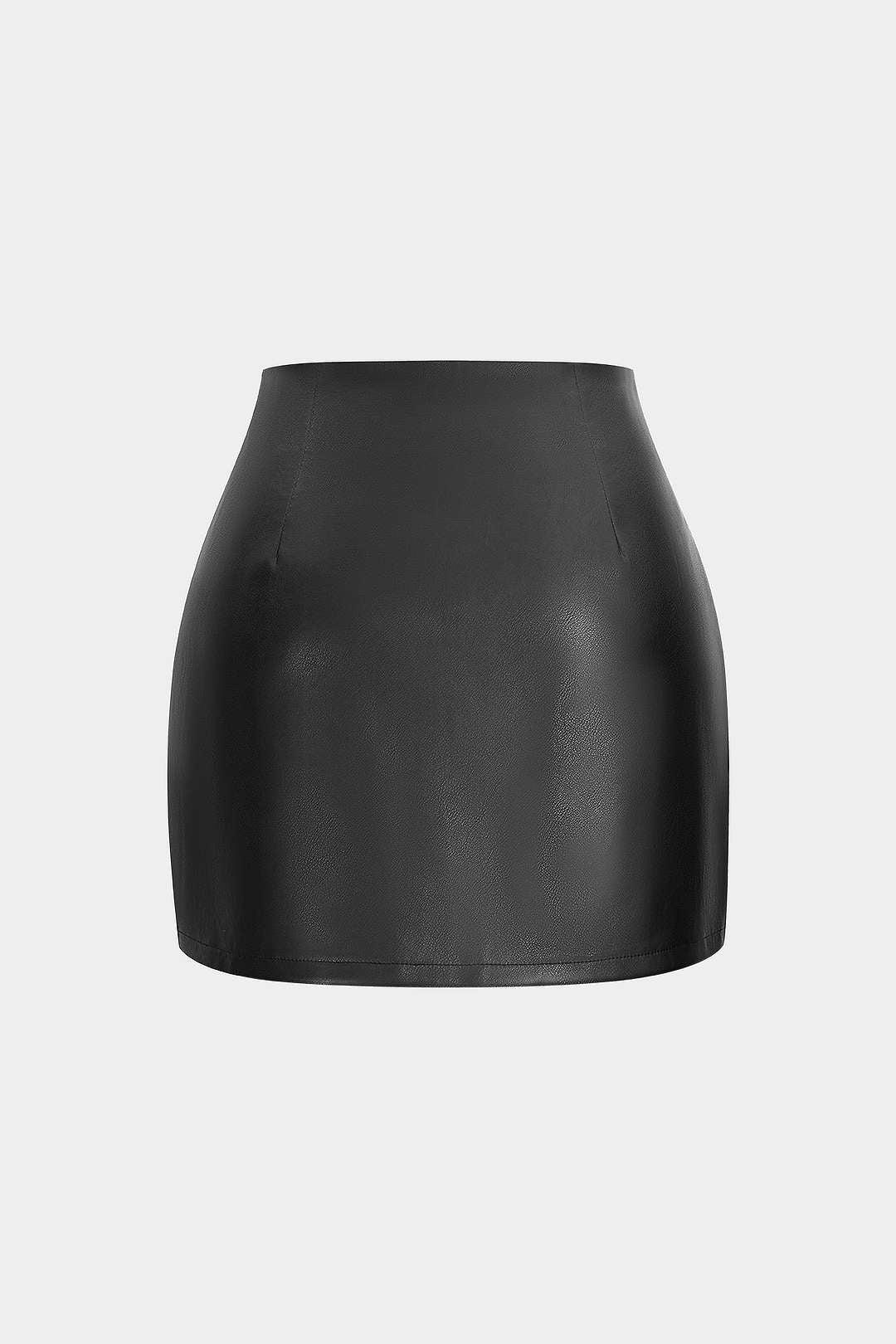 Faux Leather Eyelet Skirt - Image 2