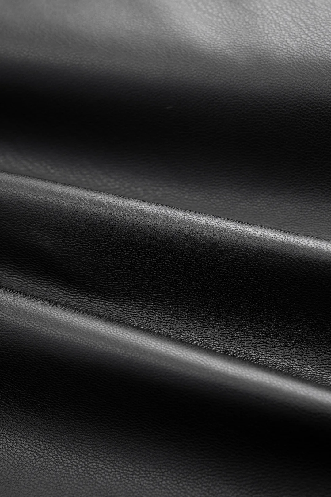 Faux Leather Metallic Buckle Slit Skirt - Image 4