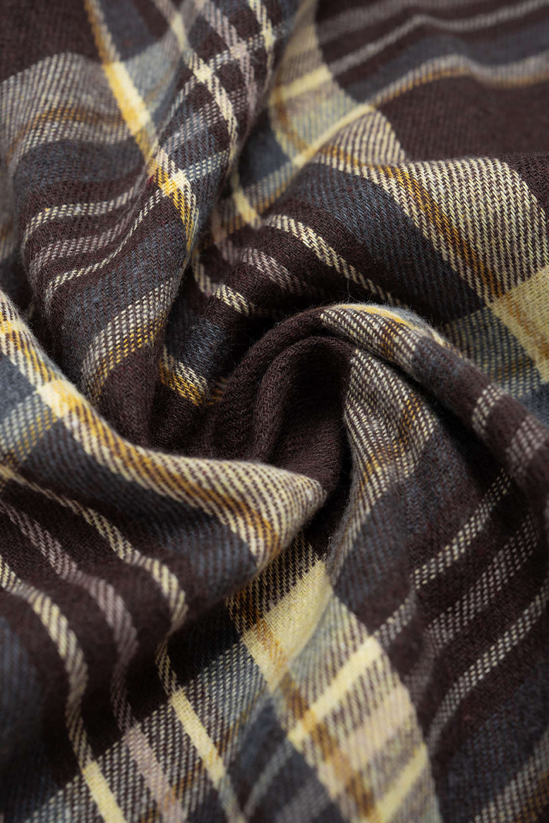 Plaid Print Irregular Hem High Waist Skirt - Image 4
