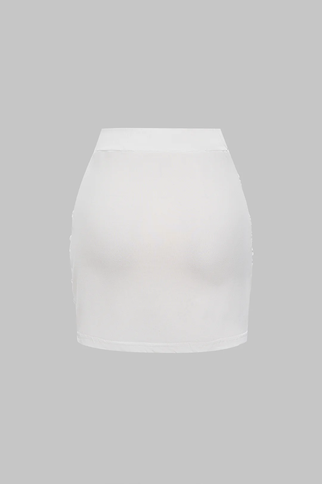 Ruched High Waist Mini Skirt - Image 2