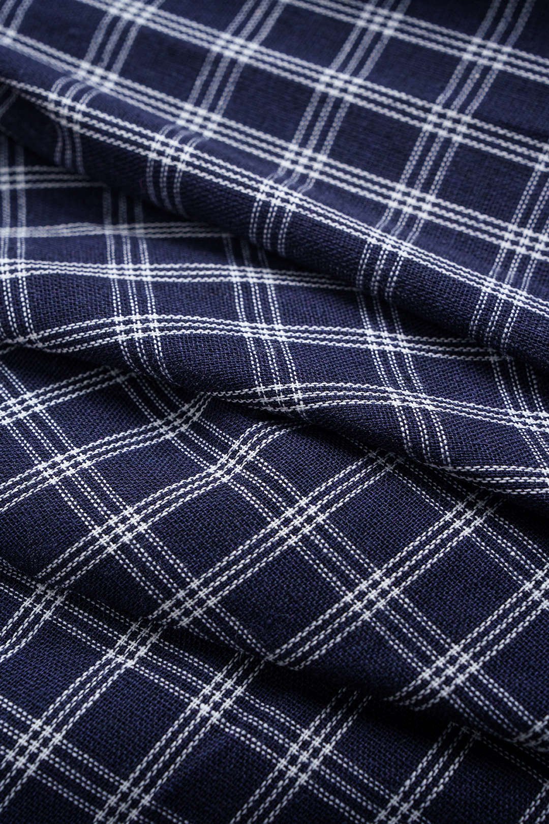 Plaid Print Asymmetrical Ruched Skirt - Image 3