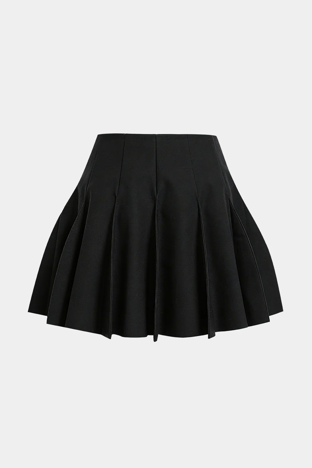 Solid Ruched A-Line Skirt - Image 2