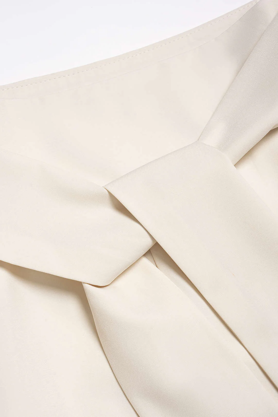 High Waist Tie-Up Ruched A-Line Skirt - Image 4