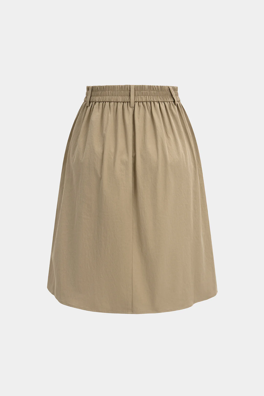 High Waist Shirred Waistband Skirt - Image 2